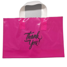 Promotional hot sale custom logo tote plastic shopping bag